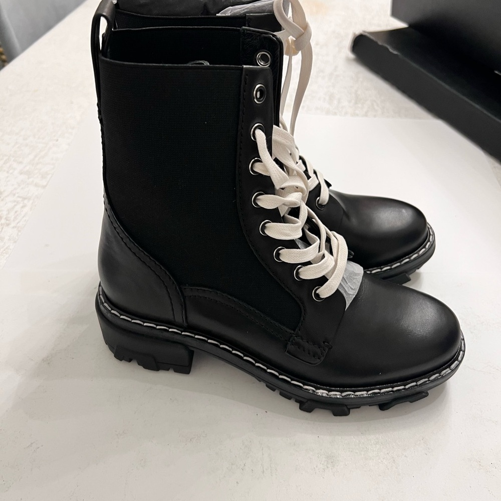 rag & bone Women's Shiloh Boots, Black, 6.5 Medium US - Picture 2 of 9